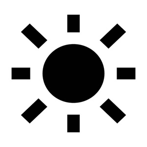 太阳矢量图标