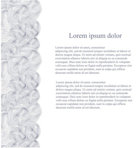 单色图案背景 Lorem ipsum 细黑线, 圆股票矢量插图