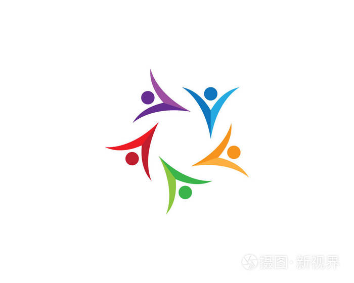 通过与社区护理标志模板