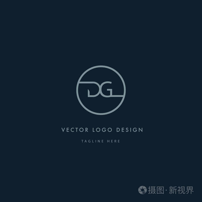 带字母 dg 的圆形徽标