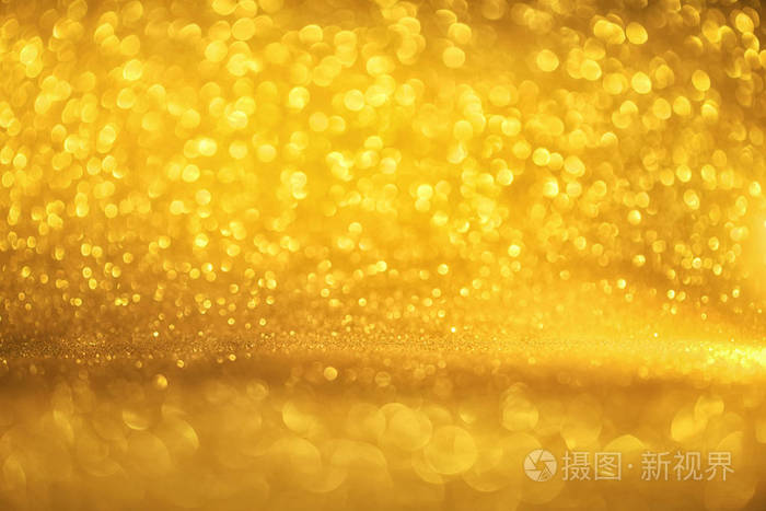 金色闪光纹理创模糊抽象背景