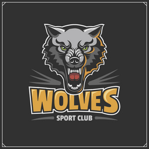 与狼的标志为体育队