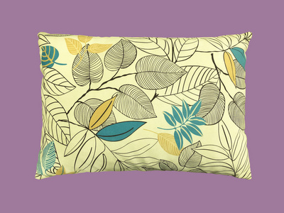 植物花纹装饰枕图片