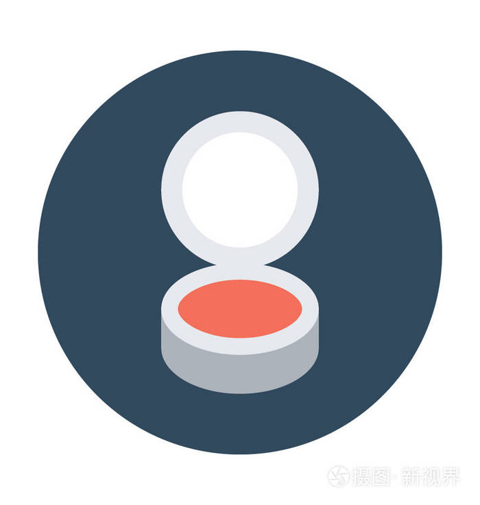 粉饼矢量图标