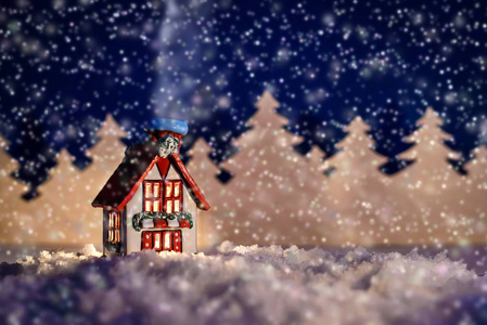 圣诞 fairytale 冬屋图片