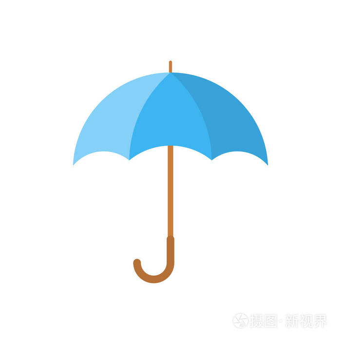 伞的图标。矢量