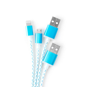 Usb 充电电缆为智能手机和平板电脑上白