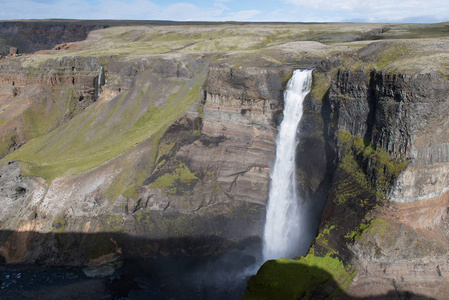 Haifoss 瀑布冰岛美景