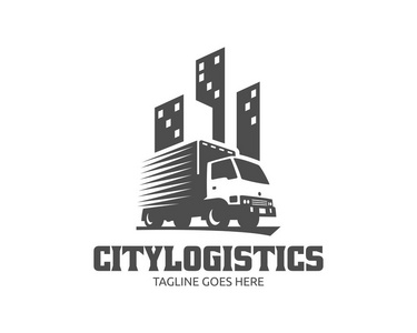 卡车标志, 货物标志, 送货卡车, 物流标志