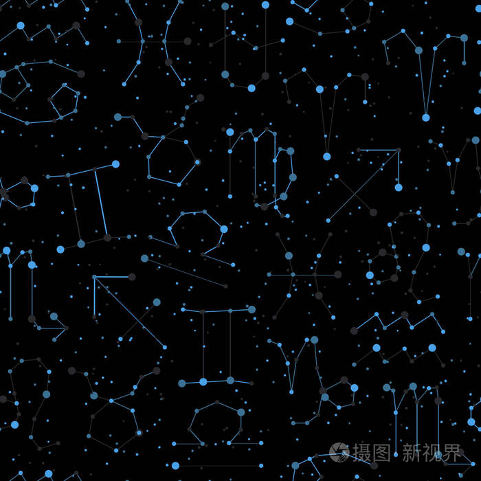 无尽的星空符号背景