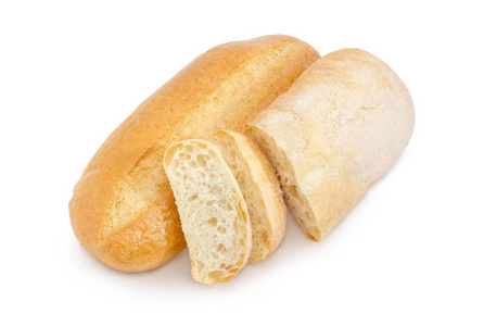 全麦面包和部分切片 ciabatta