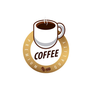 咖啡的矢量标志