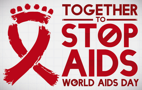 概念人在红色丝带为世界爱滋病天, 媒介例证
