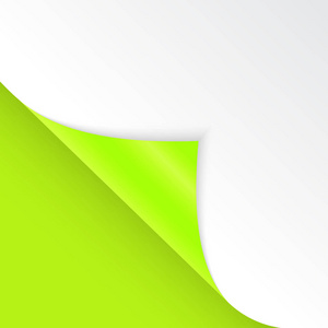 弯曲角度的形状是免费的, 以填补绿色的颜色。矢量插图
