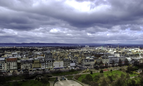 爱丁堡全景图片