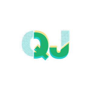 QJ线标志矢量插图