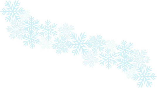矢量图形冬季图案。 背景有蓝色雪花。