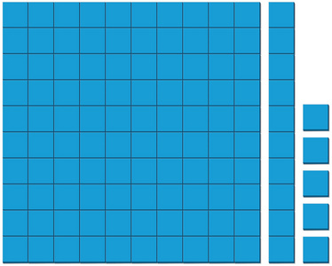 白色背景上的蓝色方块图案