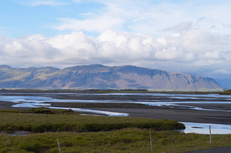 美丽的景色，在夏天，冰岛