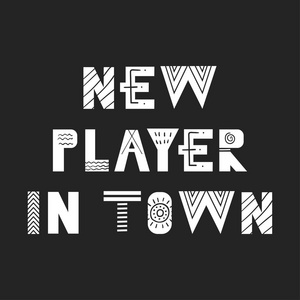 中镇可爱的手绘制的苗圃足球海报与一手拉刻字在斯堪的纳维亚风格的新玩家