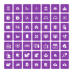 49通用图标集。商务互联网网页设计
