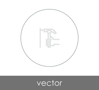 网页设计及应用的锤子图标