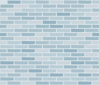 砖墙淡蓝色。