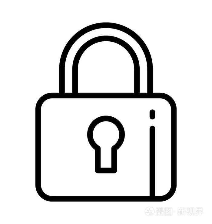锁矢量图标