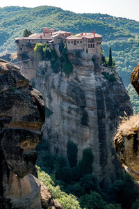 希腊的流星修道院。瓦拉姆修道院