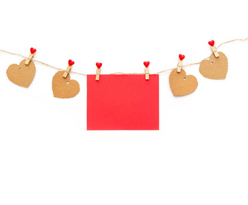 s day card with hearts 