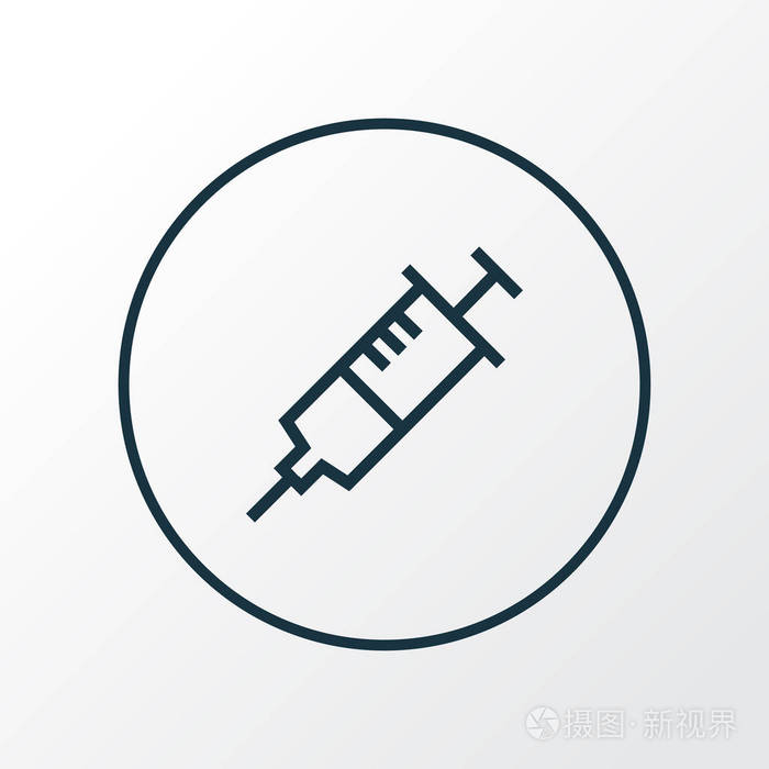 时尚风格的优质隔离注射器元件插画-正版商用图片10pit5-摄图新视界