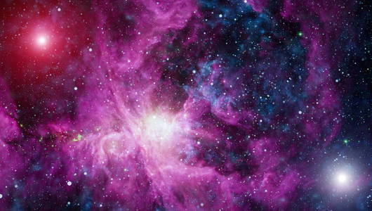 深空艺术。 宇宙中的星系星云和恒星。 由美国宇航局提供的这幅图像的元素
