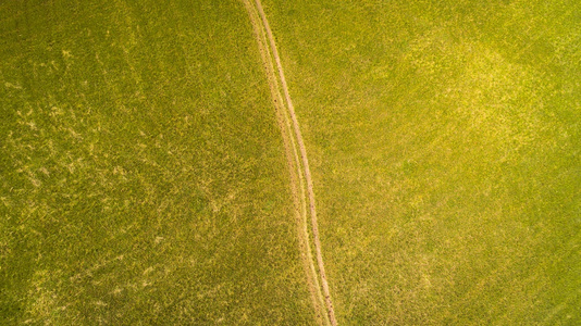 斯洛文尼亚 Cerknica 湖鸟瞰图