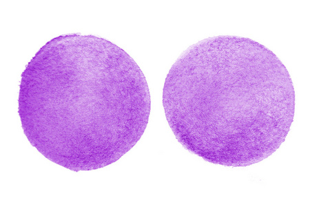 抽象水彩斑的背景图像，形成紫罗兰色的圆形