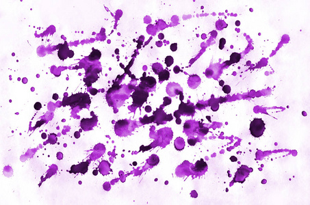 水彩抽象图像的背景设计任何矩形文件的标准比例。 紫色鲜艳水彩斑的组成