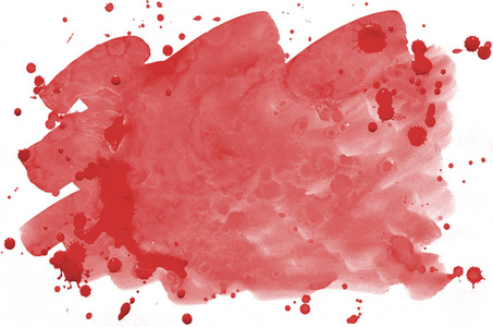 彩色红色水彩背景壁纸。 服装鲜艳的彩色插图