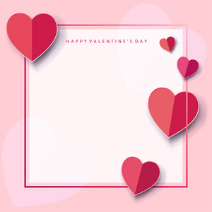 s Day Holiday. Love, romance, greeting card with frames, lines a