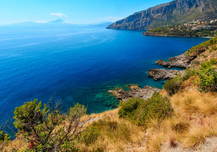 第勒尼安海海风景, 坎帕尼亚, 意大利