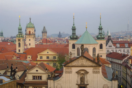 布拉格的地平线和城市风貌