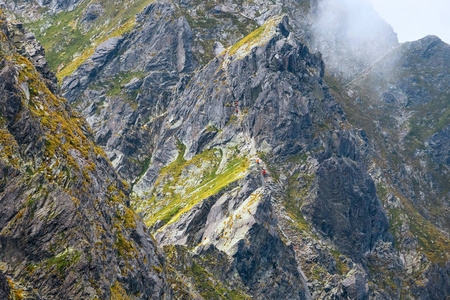 波兰高山 Tatra 山徒步旅行者