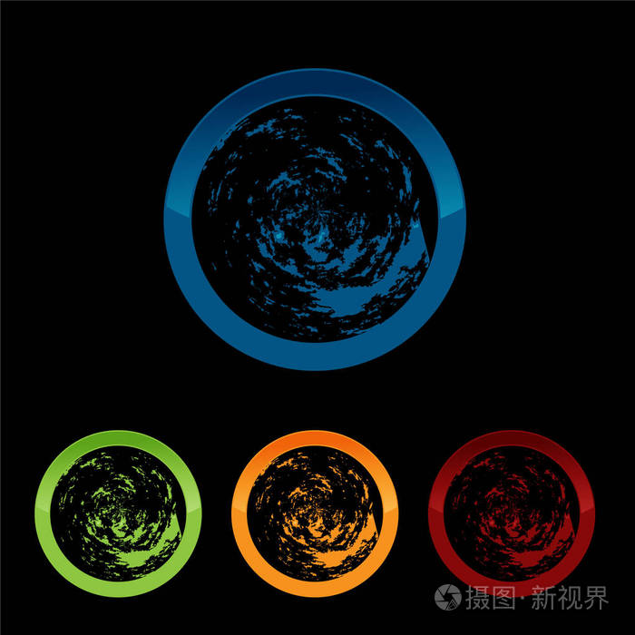 卫星标志. 宇宙标志. 星球最好的标志.
