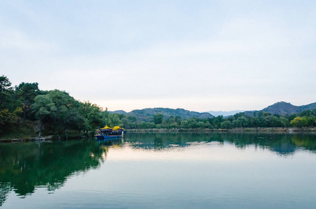 中国河北承德山地观及其寺庙