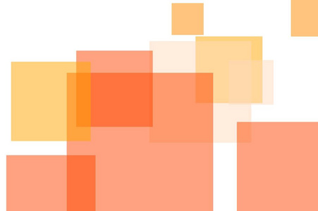抽象橙色正方形插图背景