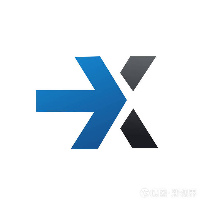 字母x 标志与箭头标志设计理念