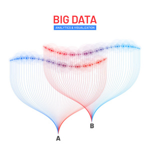 大数据可视化。未来的信息。信息 aest
