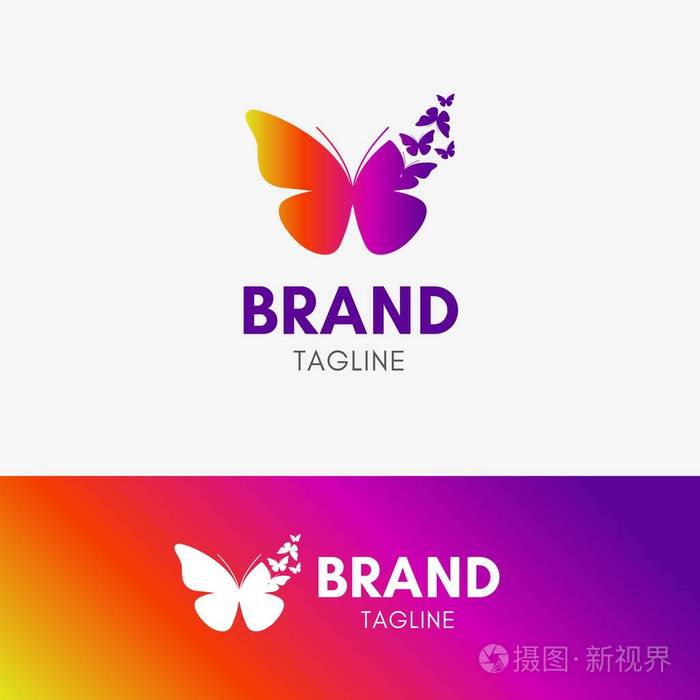 蝴蝶变形标志