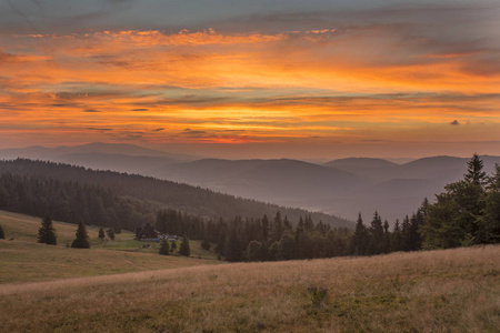 Beskid Zywiecki 山脉波兰喀尔巴阡山