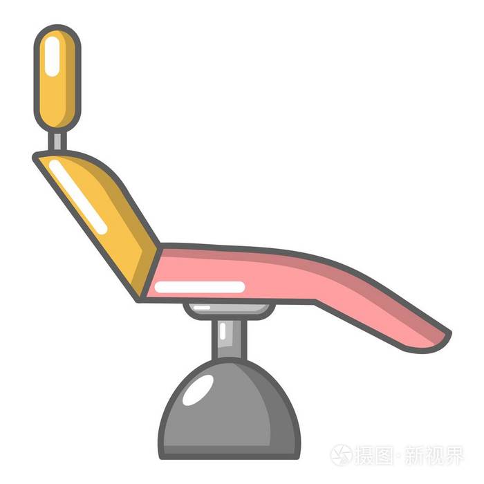 牙科椅图标, 卡通风格