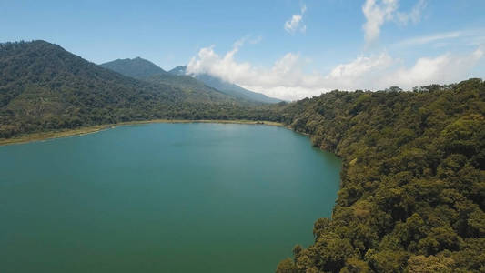 湖在山, 海岛巴厘岛, 印度尼西亚