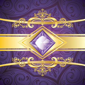 紫水晶装饰背景